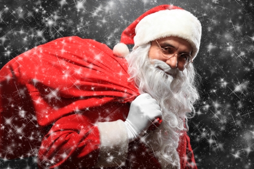 Santa Claus with a sac